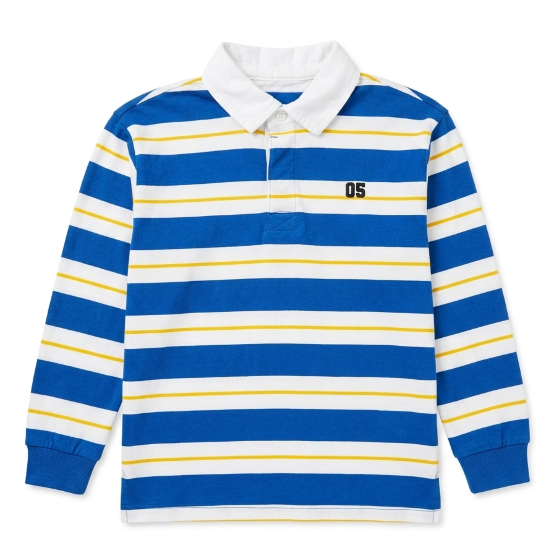 Milkshake stripe rugby polo top - size 5 image 0