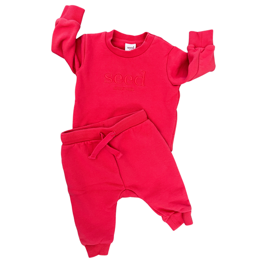 Seed Heritage logo sweat and track pant set - size 00 image 0