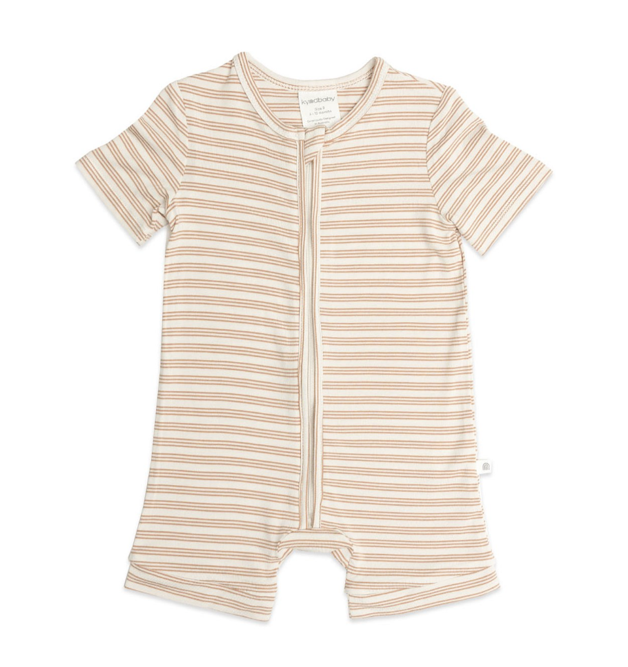 Kynd Baby sand dune stripe short sleeve onesie  - size 00 image 0