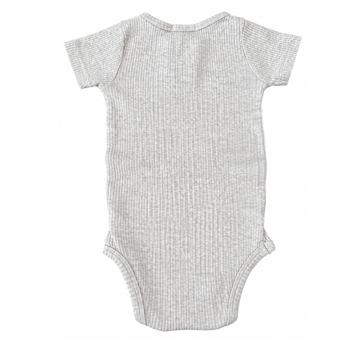 Jamie Kay Oatmeal Marle Modal Rib Tee Bodysuit - size 1