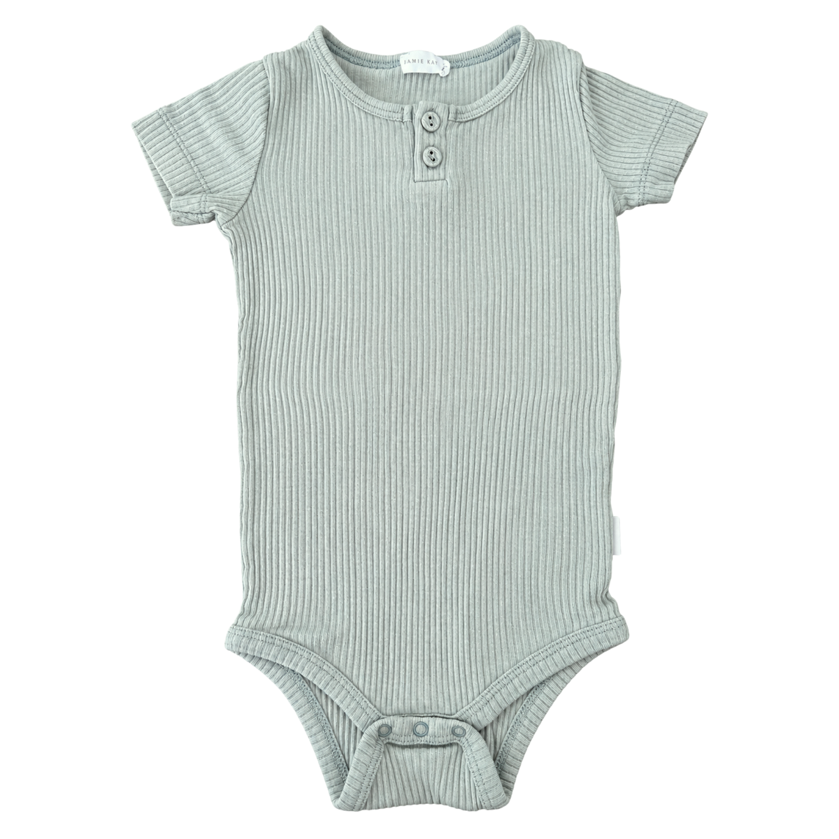 Jamie Kay Sage Grey Modal Rib Tee Bodysuit - size 1