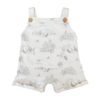 Aster & Oak Woodland Friends Overalls - size 1