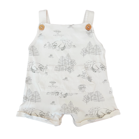 Aster & Oak Woodland Friends Overalls - size 1