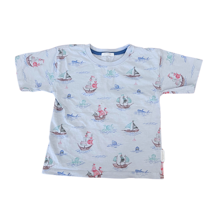 Purebaby Pirate Ship Tee - size 5