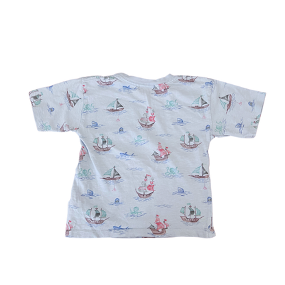 Purebaby Pirate Ship Tee - size 5