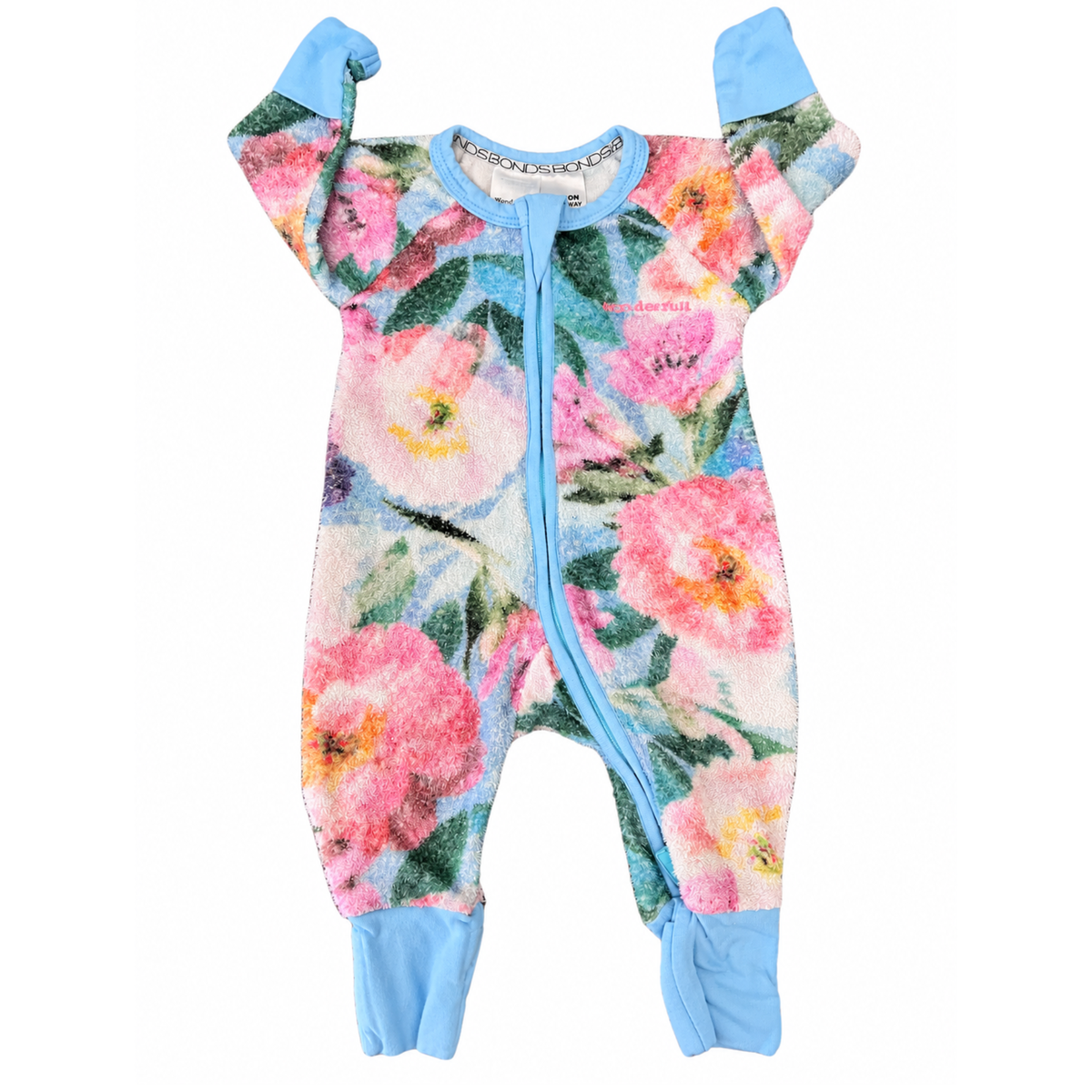 Bonds Floral Poodlette Wondersuit - size 0000