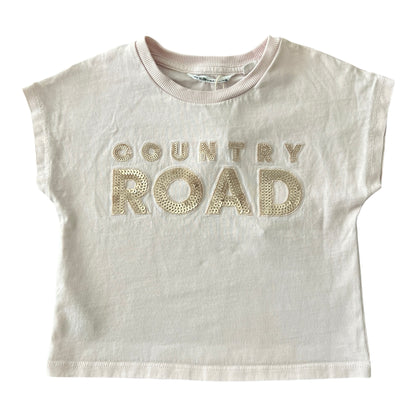 Country Road sequin logo t-shirt - size 2 image 0