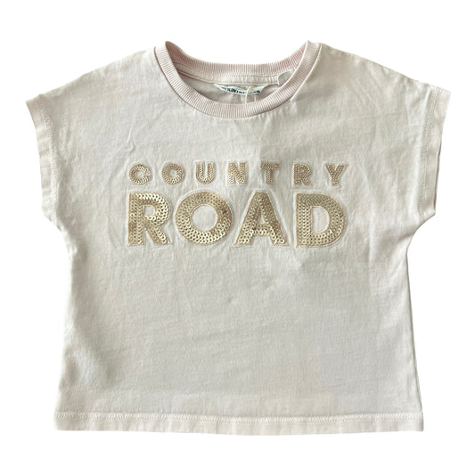 Country Road sequin logo t-shirt - size 2 image 0