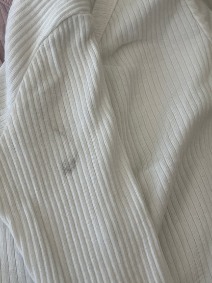 Jamie Kay Rib modal cardigan in milk - size 0 product image 4