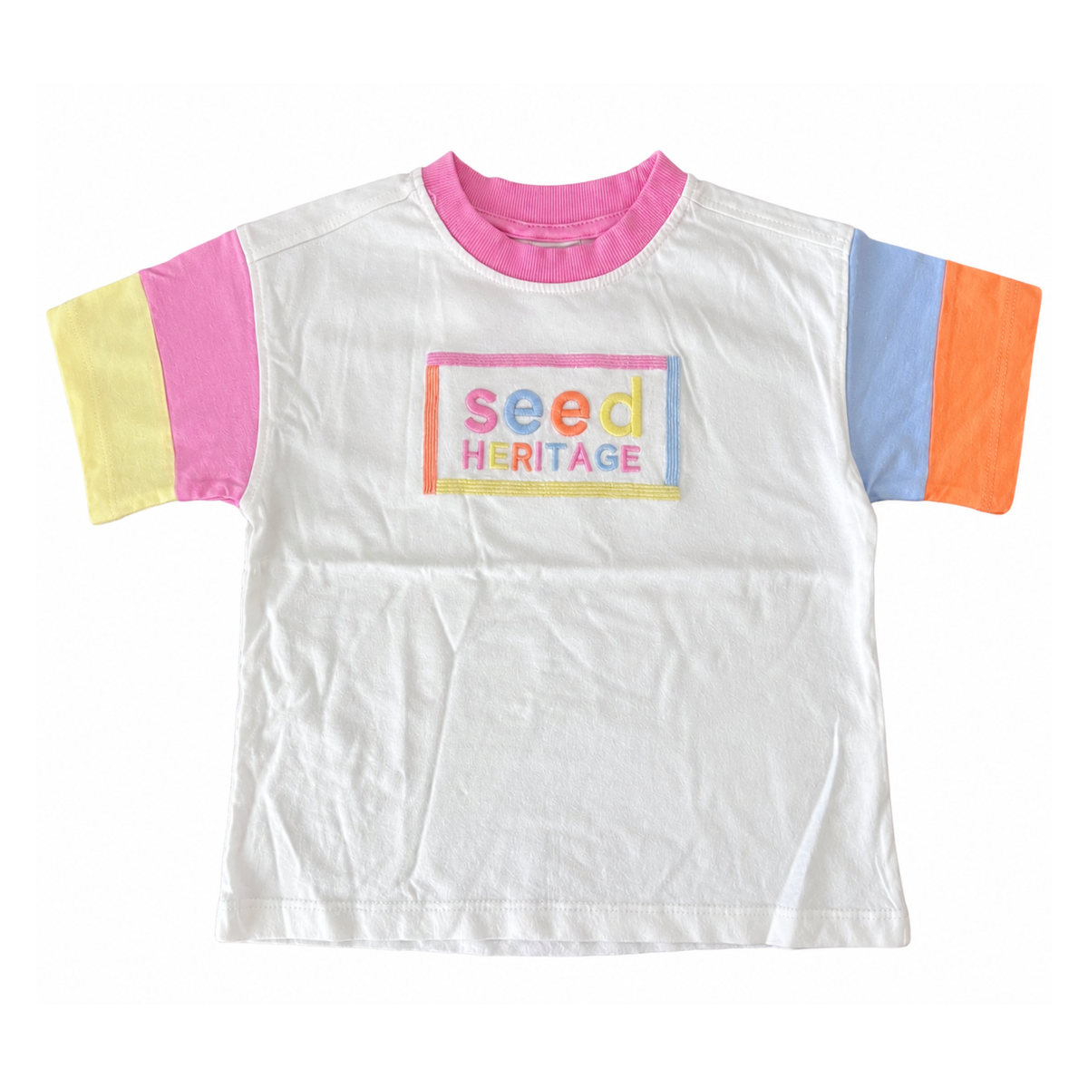 Seed Heritage Spliced Logo Tee - size 2