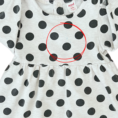 Seed Heritage spot long sleeve dress - size 1