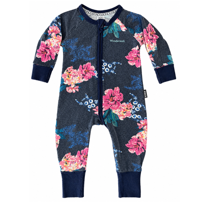 Bonds Wondersuit in navy floral - size 0