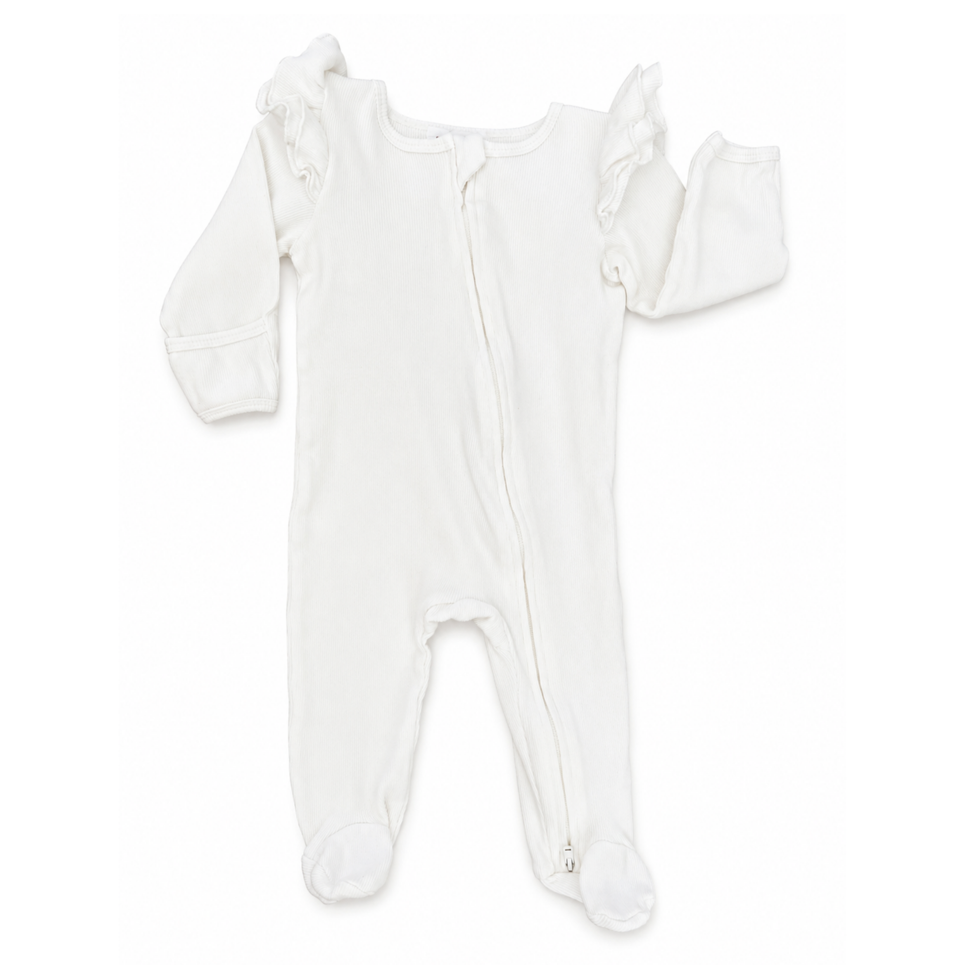 Soll. The Label ribbbed bodysuit in milk - size 0 image 0