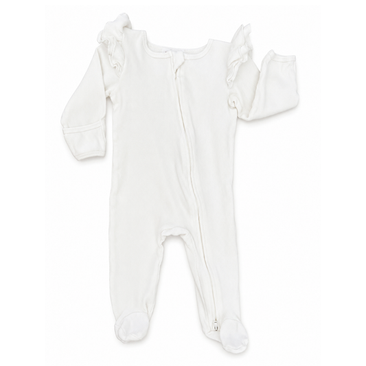 Soll. The Label ribbbed bodysuit in milk - size 0 image 0