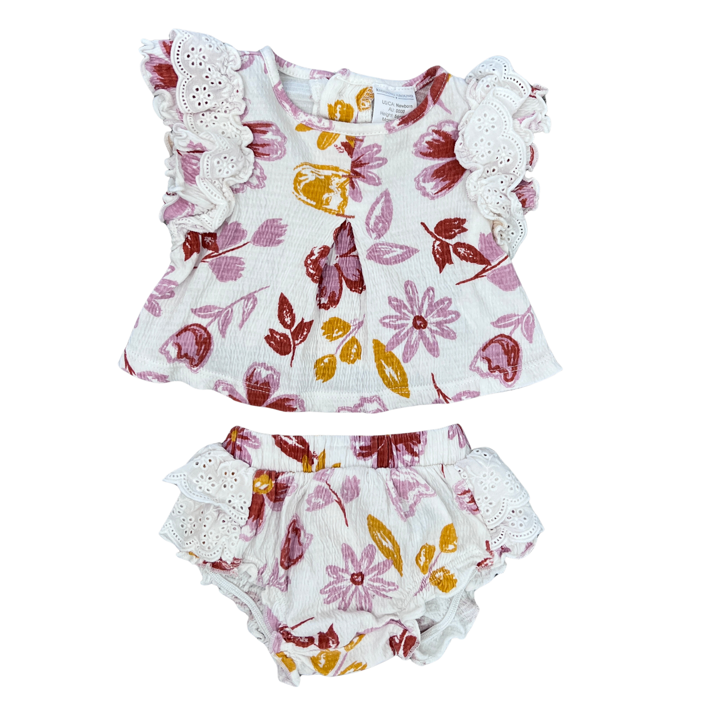 Kidding Around floral set - size 0000 image 0