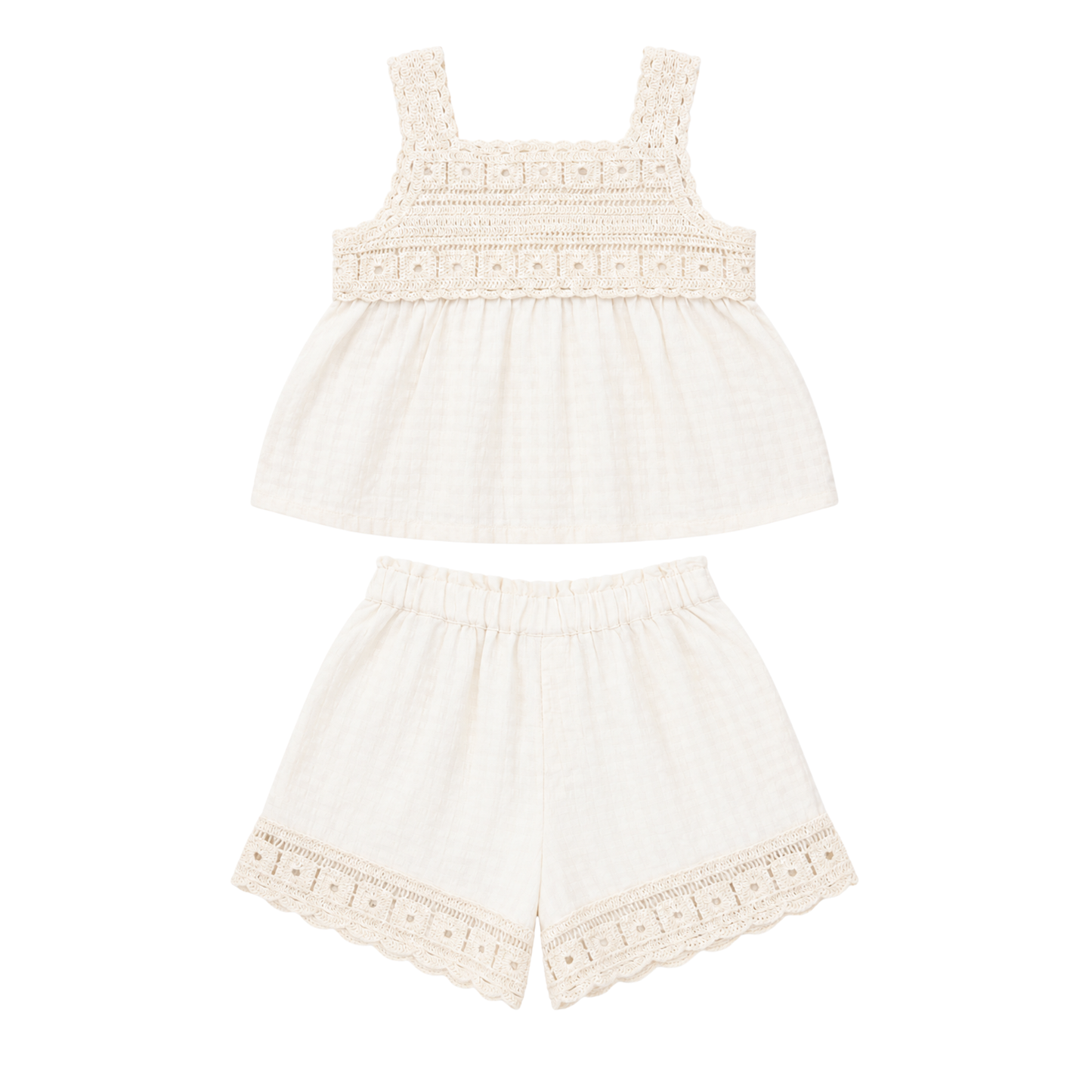 Zara crochet top and short set - size 1 image 0