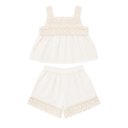 Zara crochet top and short set - size 1 image 0