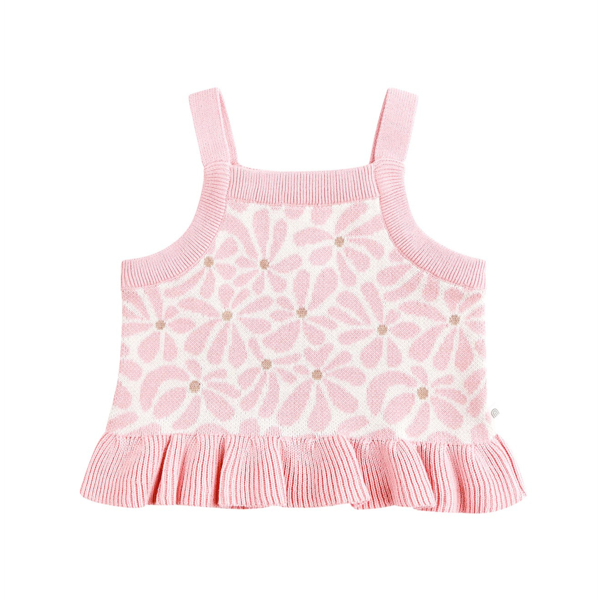 Kynd Baby hibiscus knit frill set image 1