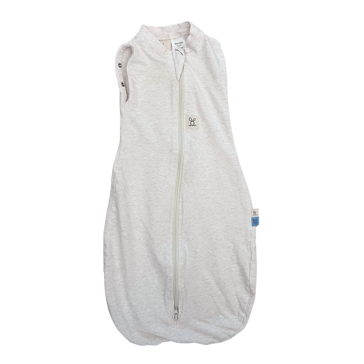ErgoPouch 0.2 TOG Cocoon Swaddle in Oatmeal Marle - size 000