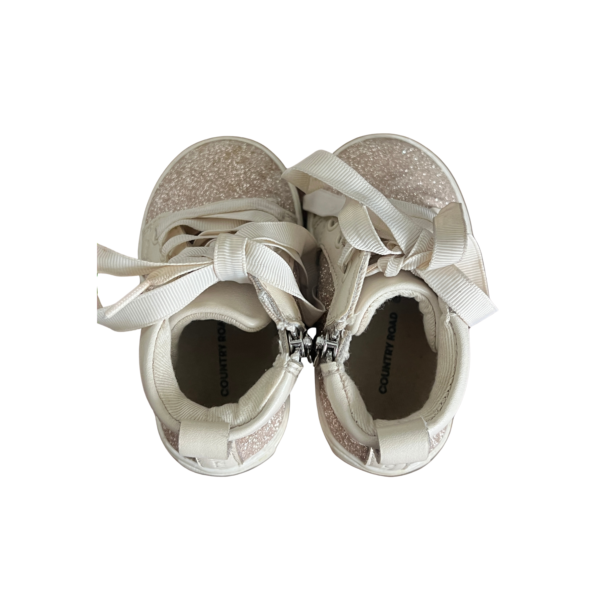 Country Road glitter high top sneaker - size EU 20 (12-18 months) image 4