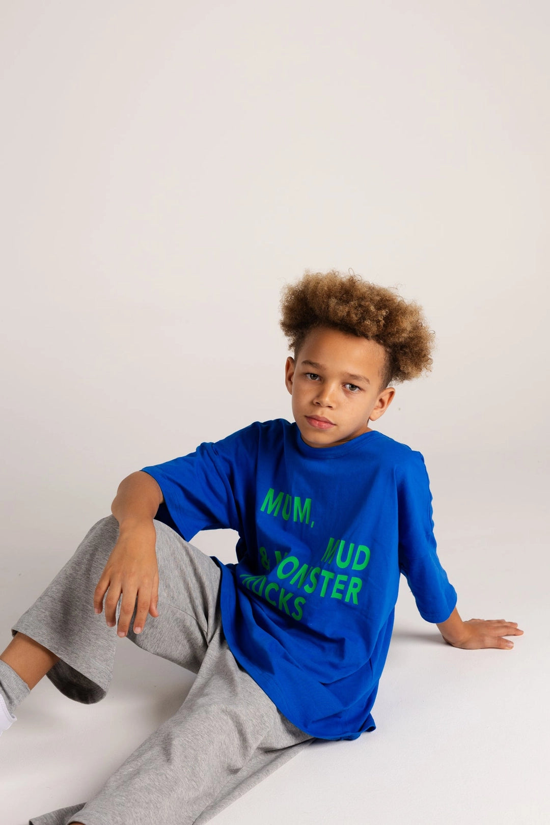 Bbobbie mmm tee in blue/lime image 2