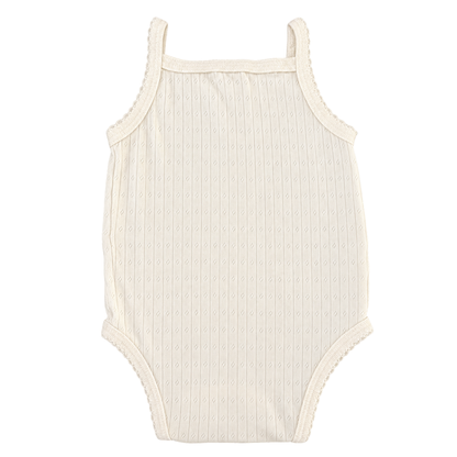 Jamie Kay Cream Pointelle Singlet Bodysuit - size 0