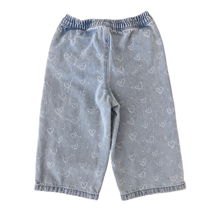Target Baby Heart Wide Leg Jean - size 2