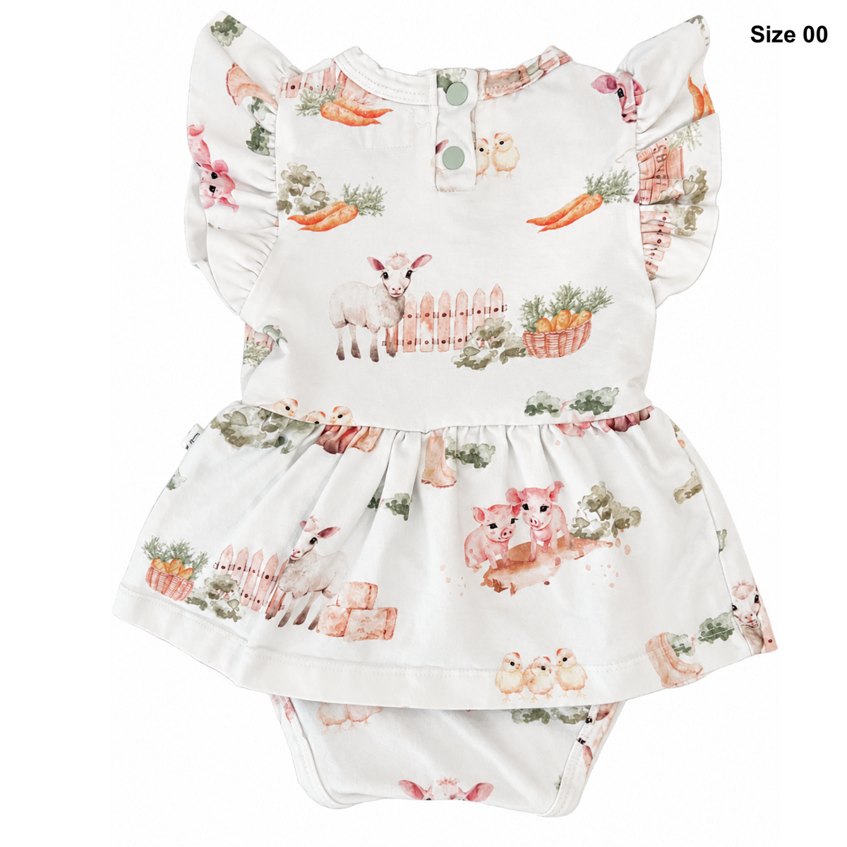 Snuggle Hunny Farm Short Sleeve Organic Dress
