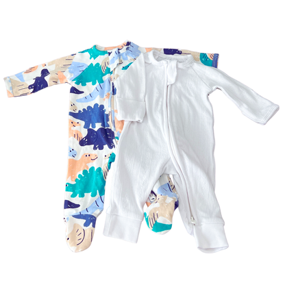 Target Organic Cotton Zip Coverall 2 Pack - size 00000