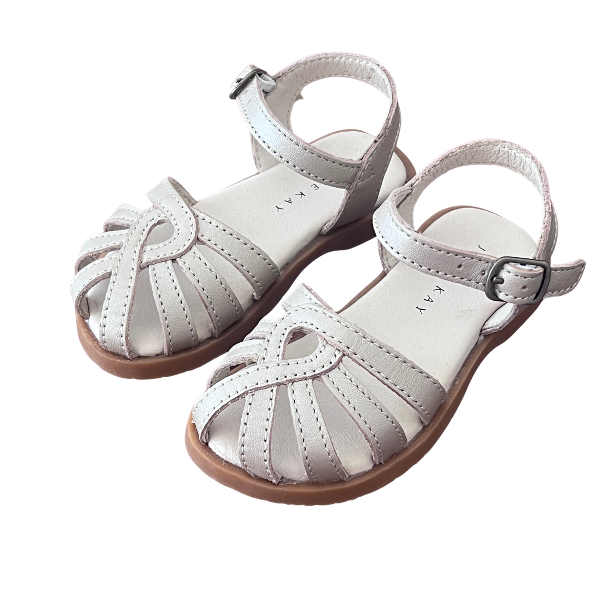 Jamie Kay Matte Gold Leather Sandal - EU 22