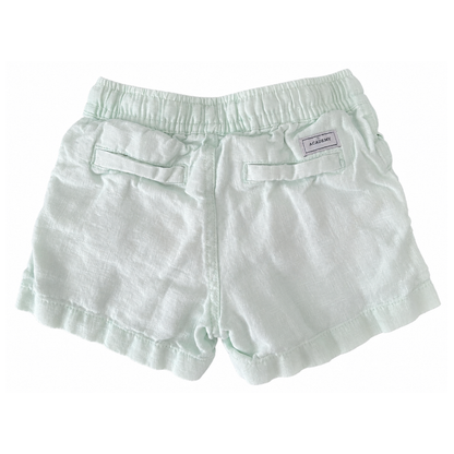 Academy Rookie Green Linen Short - size 2