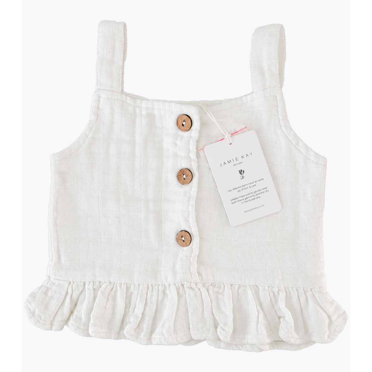 Jamie Kay Muslin Indie Top in White - size 2