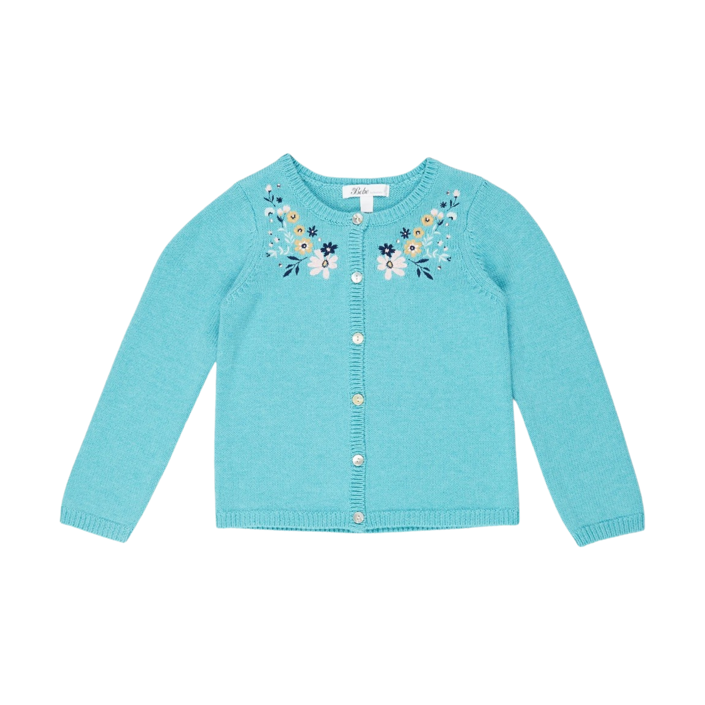 Bebe by Minihaha sky embroidered cardigan - size 5 image 0