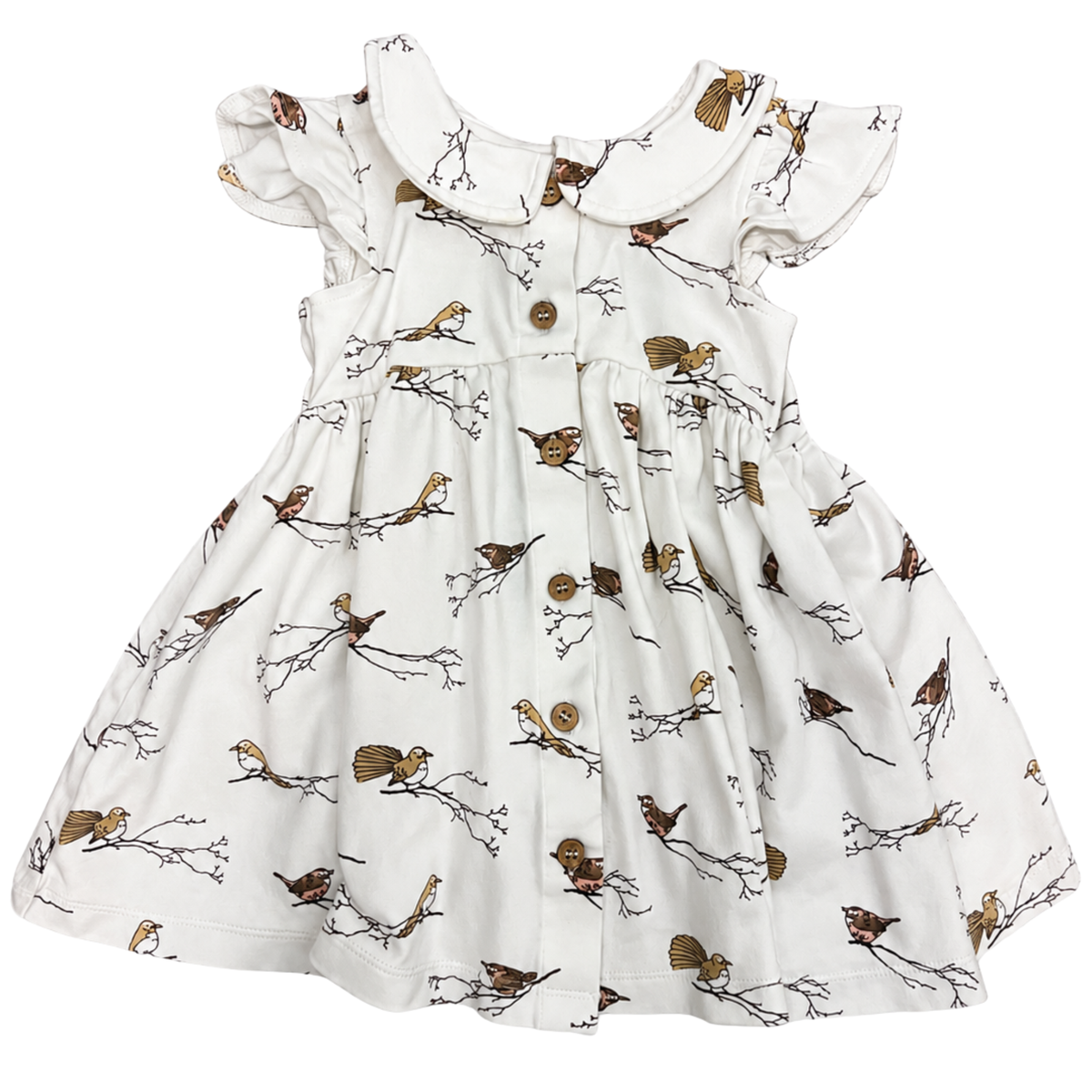 Aster and Oak bird button dress - size 1 image 0