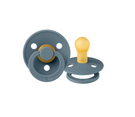 BIBS round dummy 2pk - Petrol Blue image 0