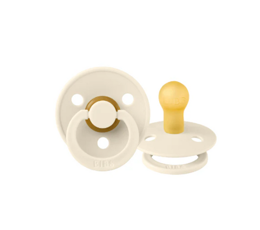 BIBS round dummy 2pk - Ivory image 0