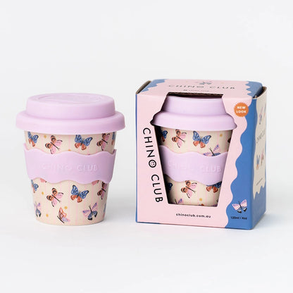 Chino Club - Butterfly Babychino Cup 4oz + straw image 2