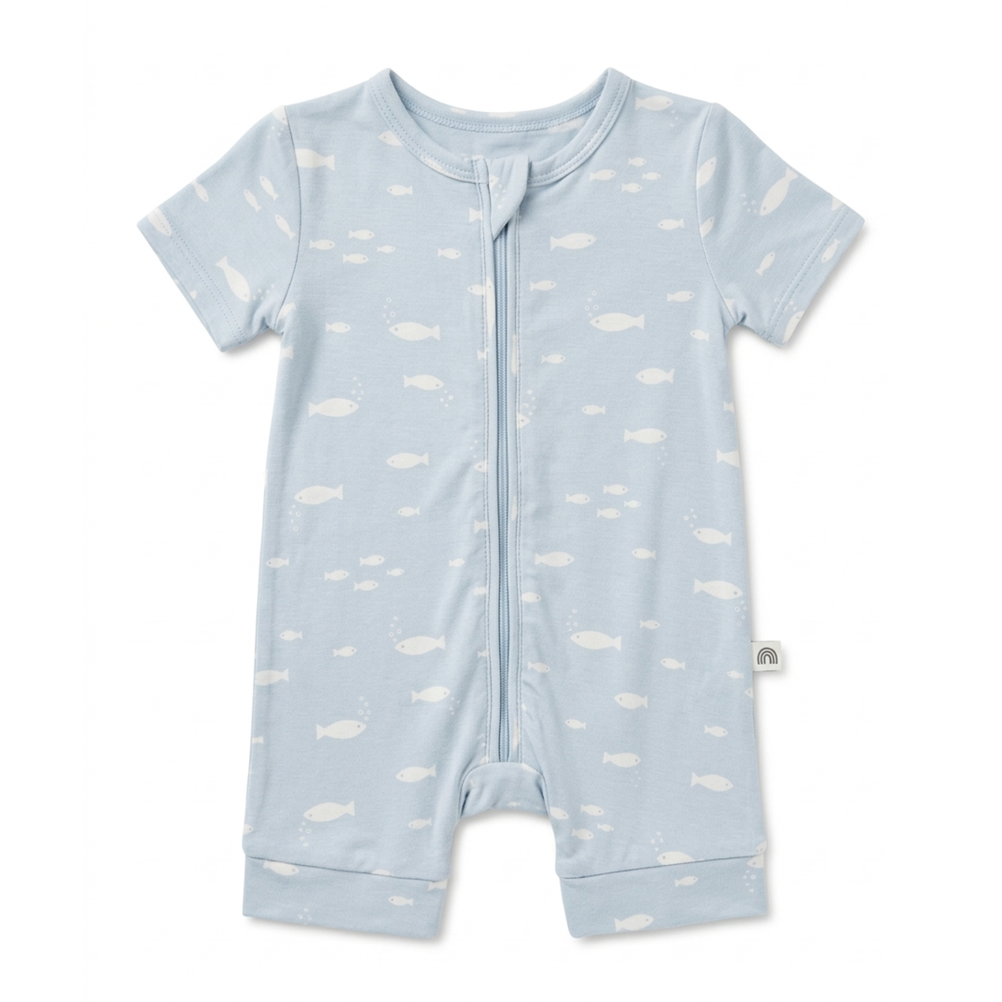 Kynd Baby little fish short sleeve onesie  - size 0000 image 0