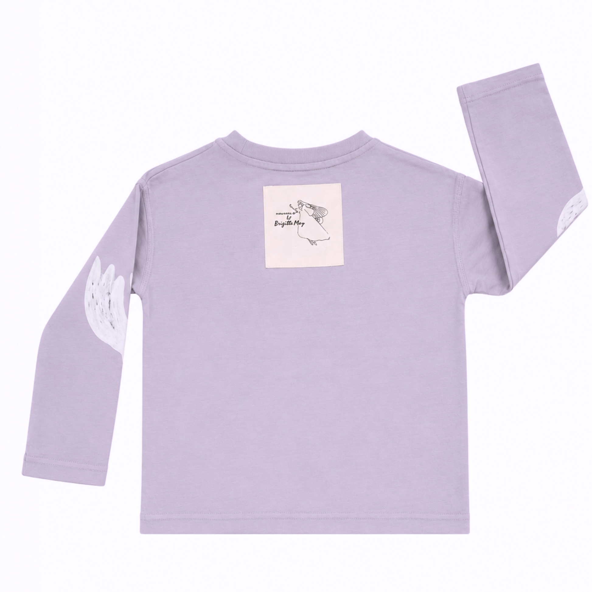 Brigitte May fairy folk long sleeve tee in lilac image 1