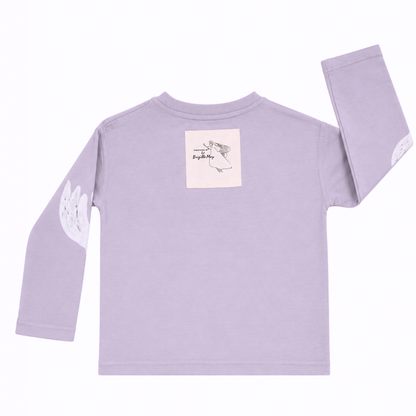 Brigitte May fairy folk long sleeve tee in lilac image 1