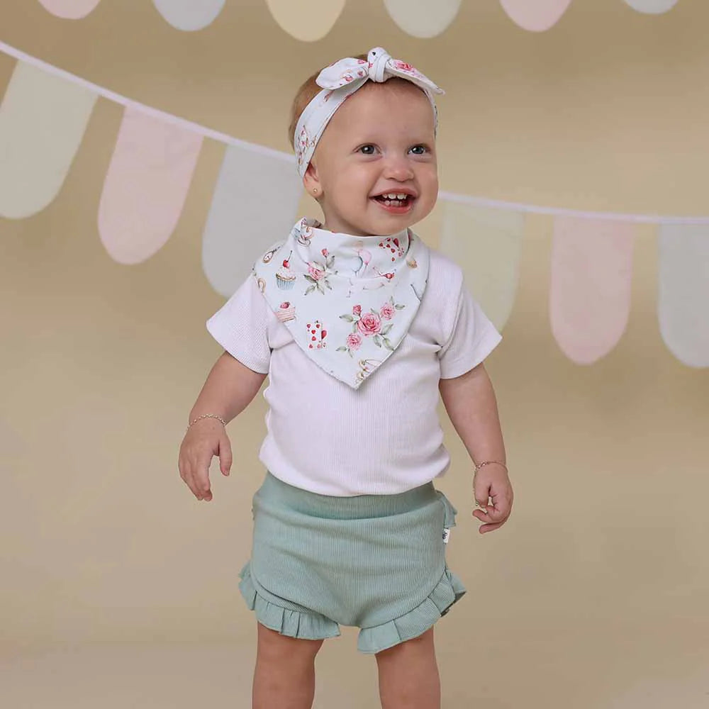 Snuggle Hunny white rabbit dribble bib image 3