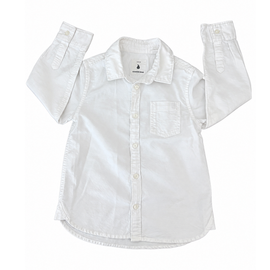 Country Road White Oxford Shirt - size 4