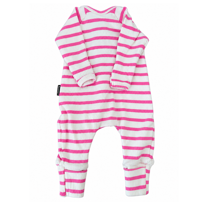 Bonds Wide Needle Rib Zip Wondersuit - size 0000