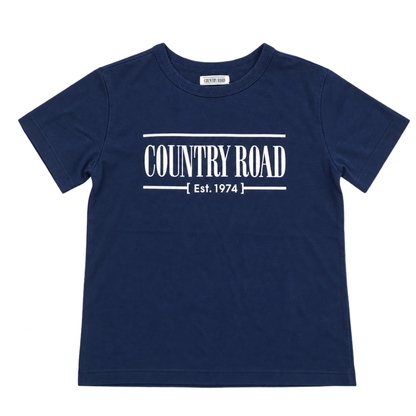 Country Road Navy Heritage T-shirt - size 5