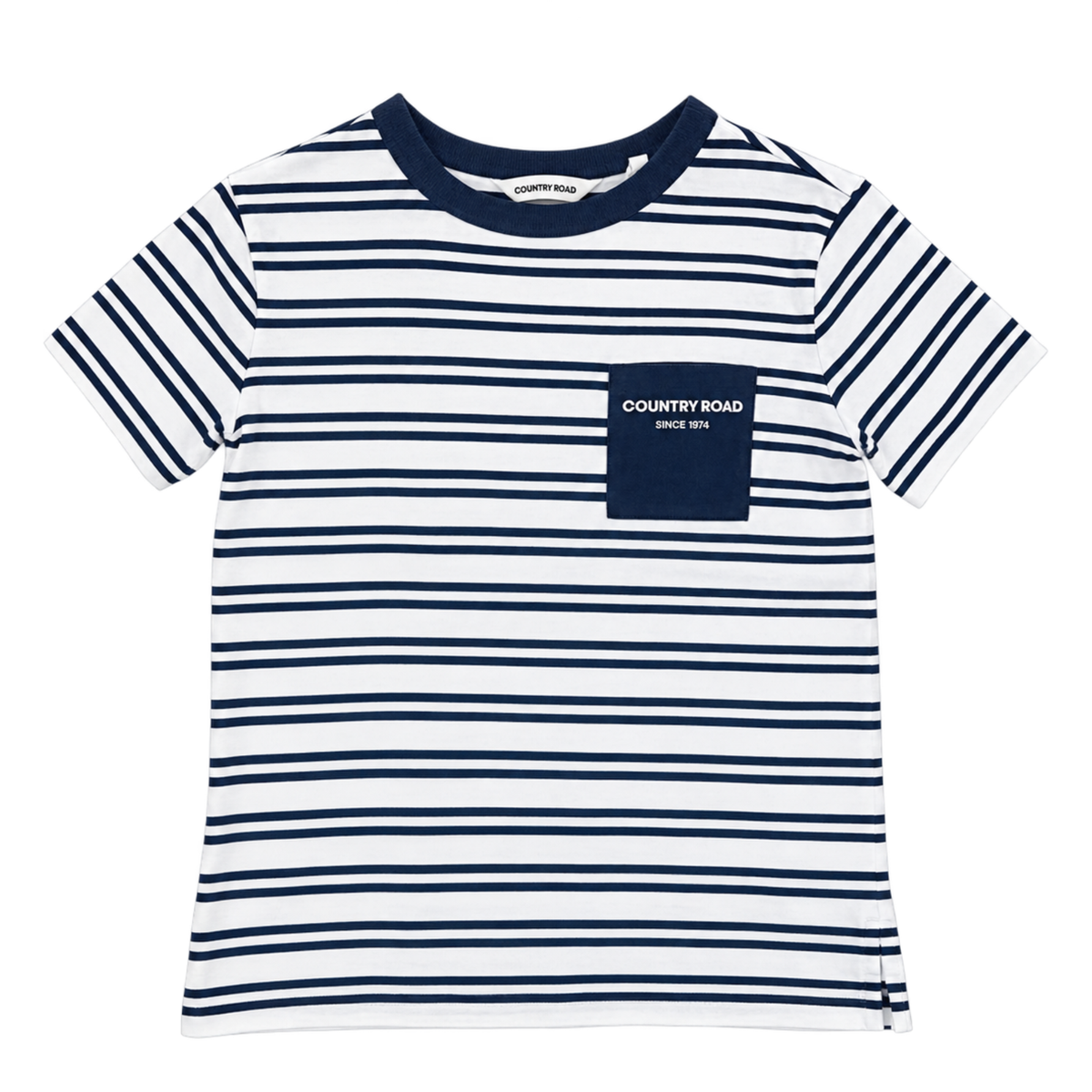 Country Road Navy Stripe Pocket T-shirt - size 5