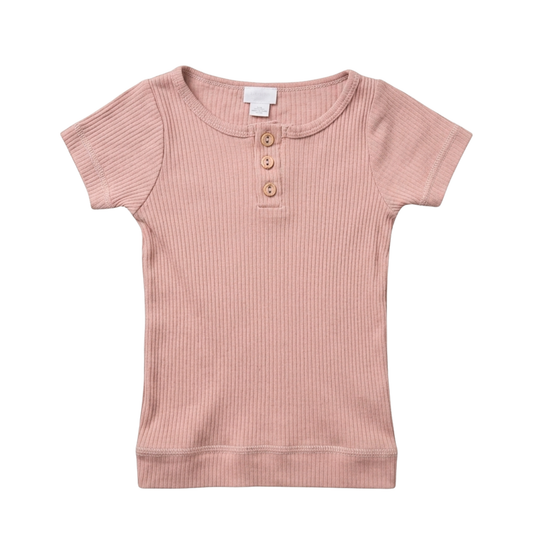 Jamie Kay modal henley tee in powder - size 1 image 0