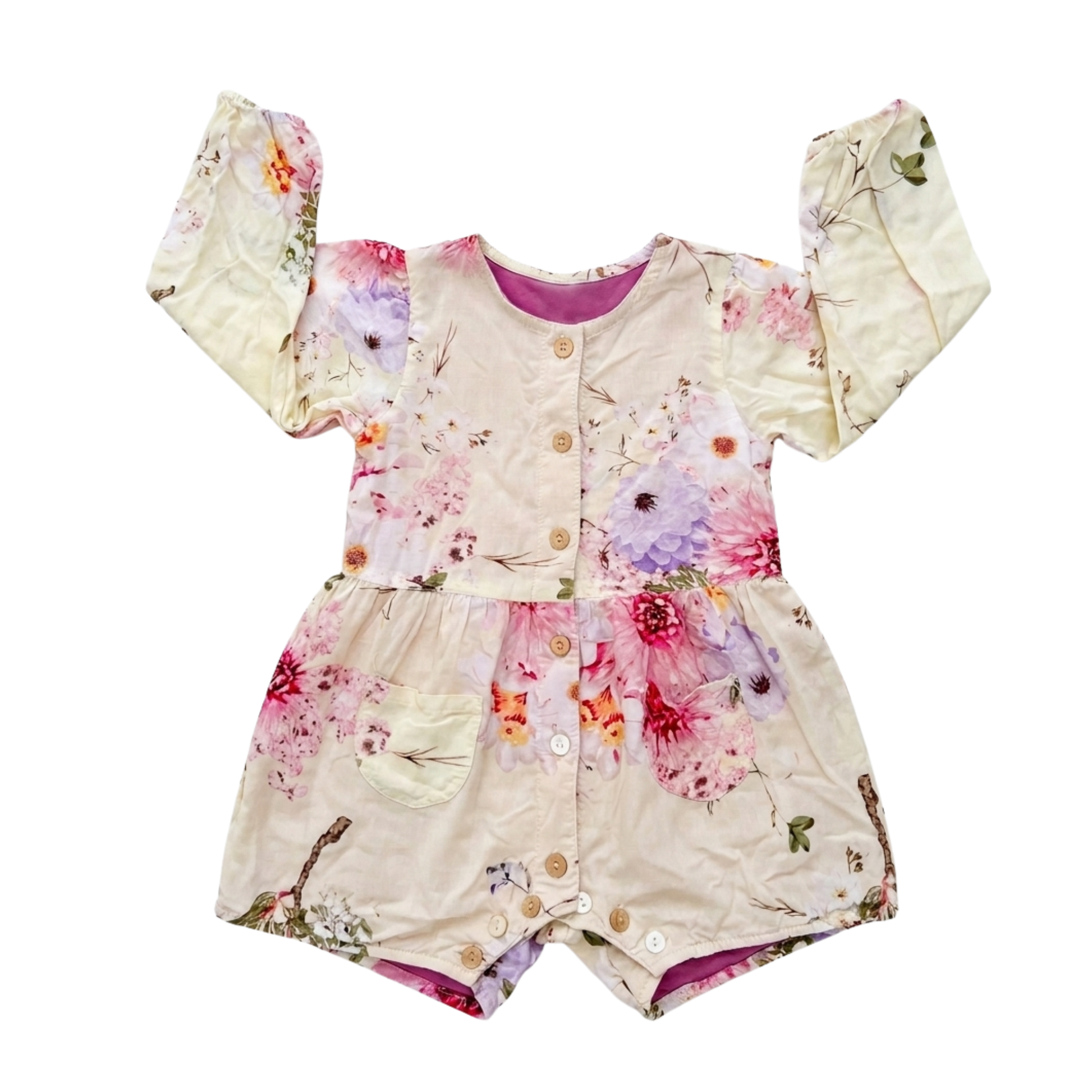 Daisy and Moose floral romper - size 2 image 0