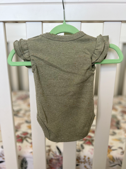 Susukoshi flutter suit in sage speckled - size 0000 image 5
