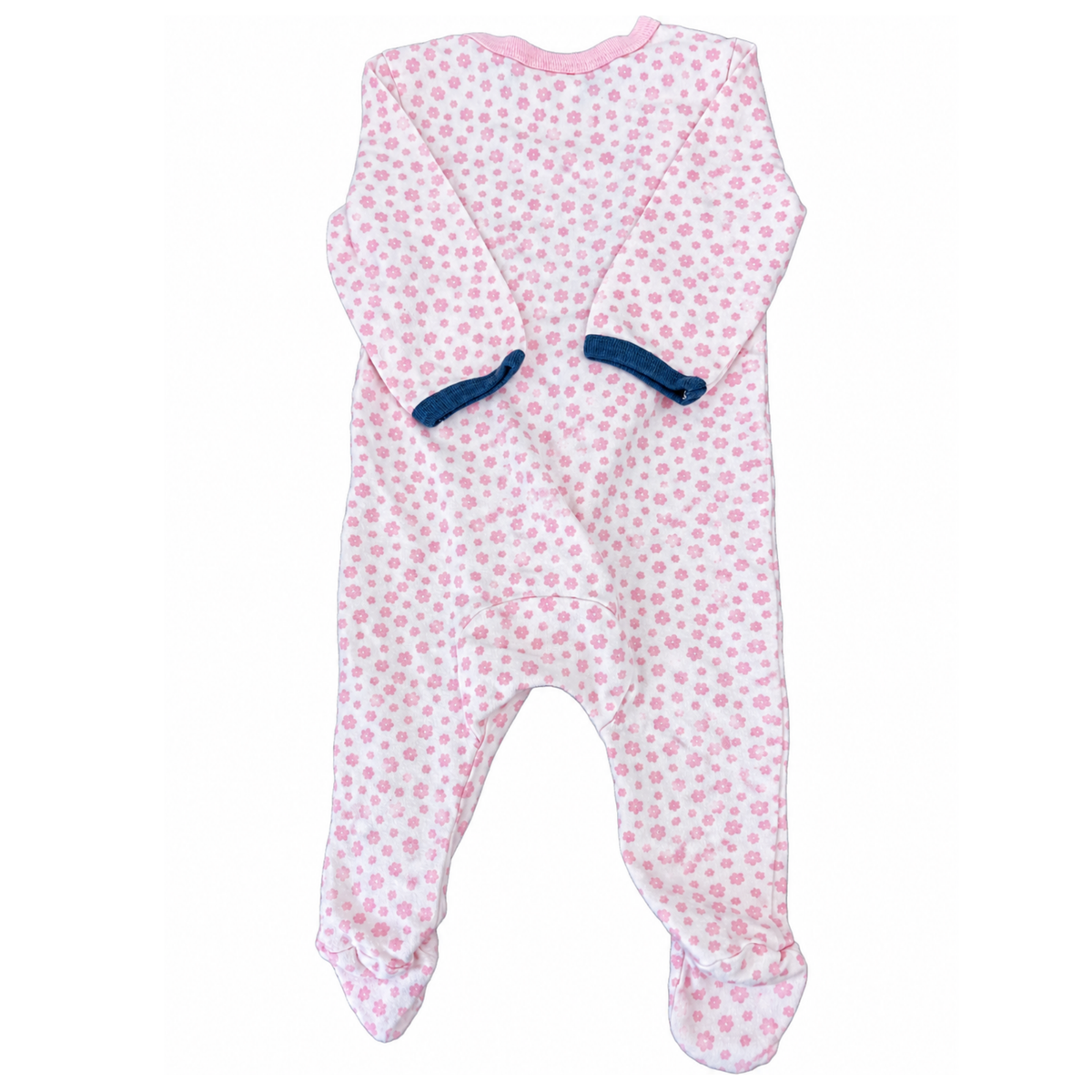 Sprout Pink Flower Coverall - size 000