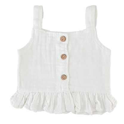 Jamie Kay Muslin Indie Top in White - size 2